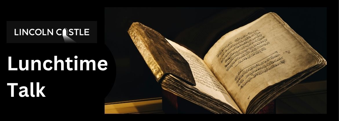 Photograph showing a Medieval open book.