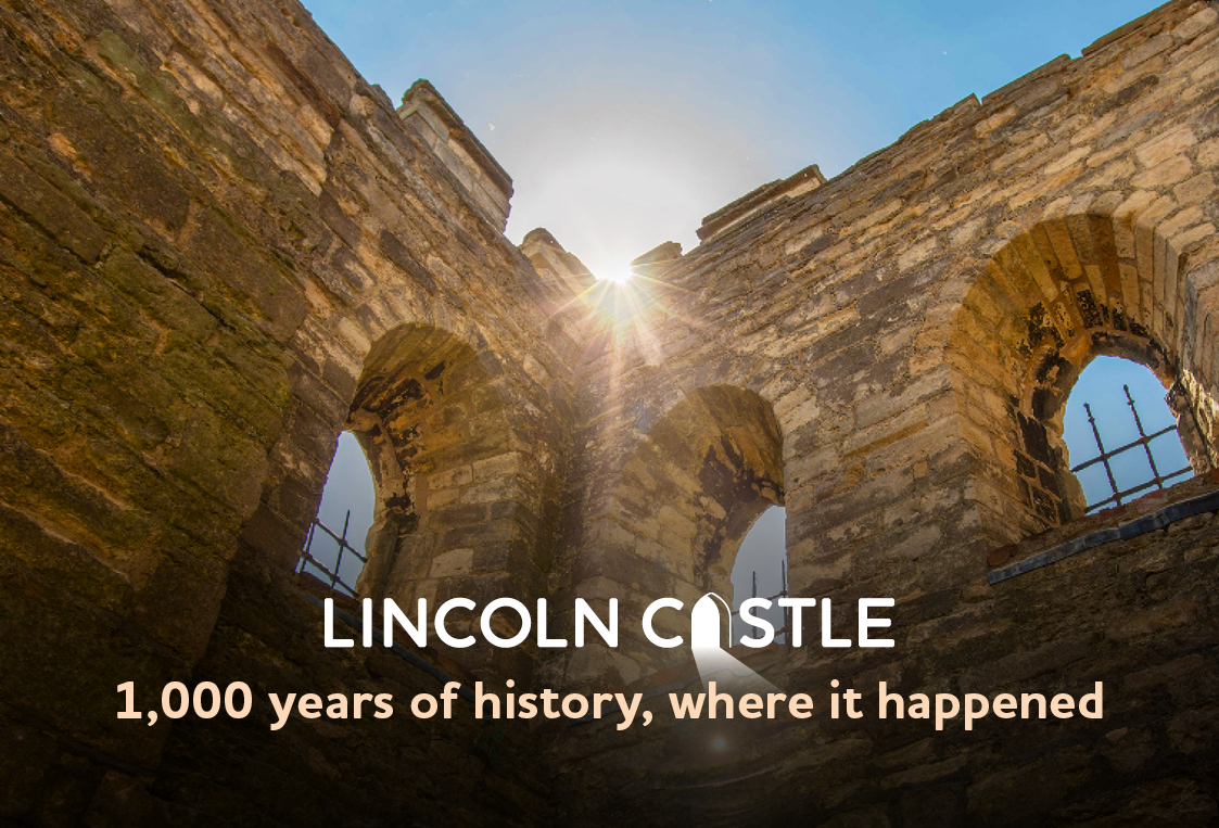 Lincoln Castle viewed across the grounds